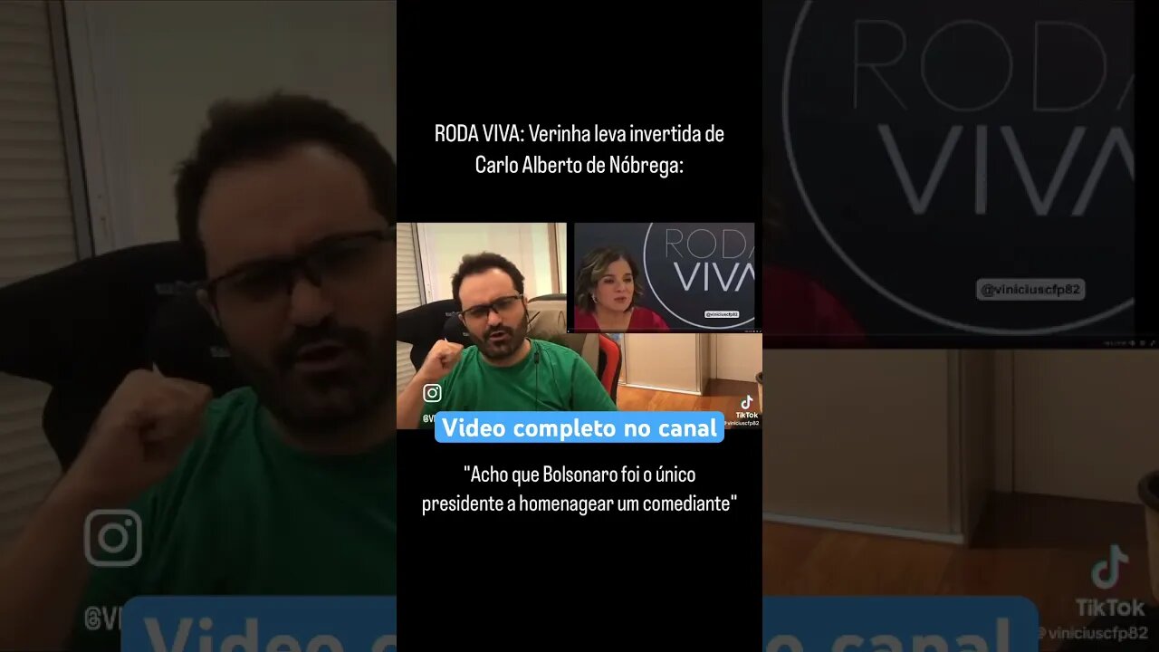 RODA VIVA: Verinha leva invertida de Carlo Alberto de Nóbrega