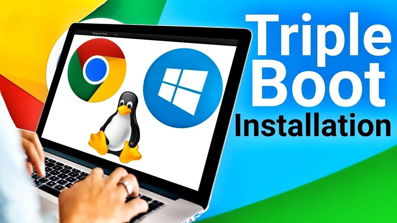 طريقة عمل Triple Boot وتثبيت 3 أنظمة: ويندوز ولينكس وكروم على جهاز واحد