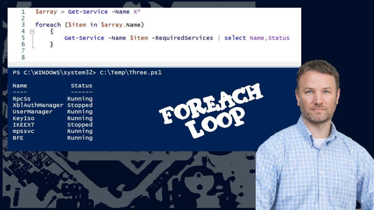 Powershell For Each Loop