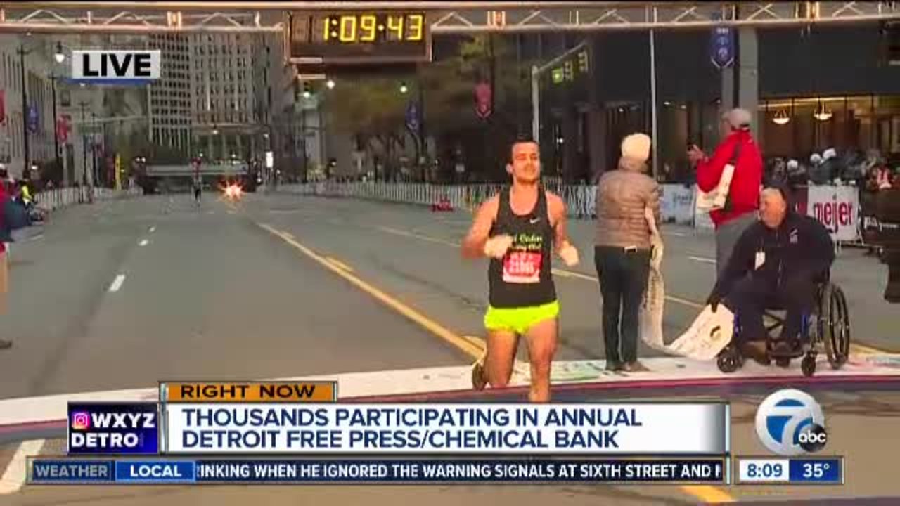 Detroit Free Press Chemical Bank annual marathon underway