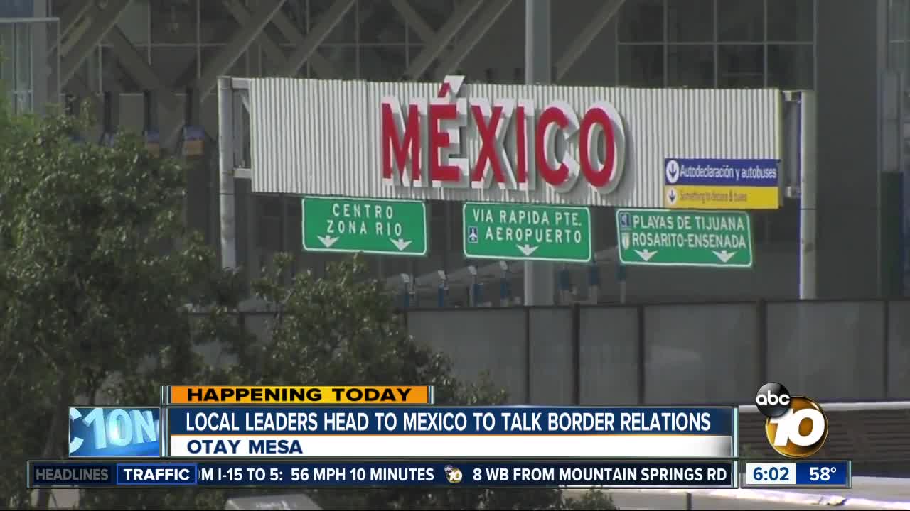 Local leaders head to Mexico to talk border relations