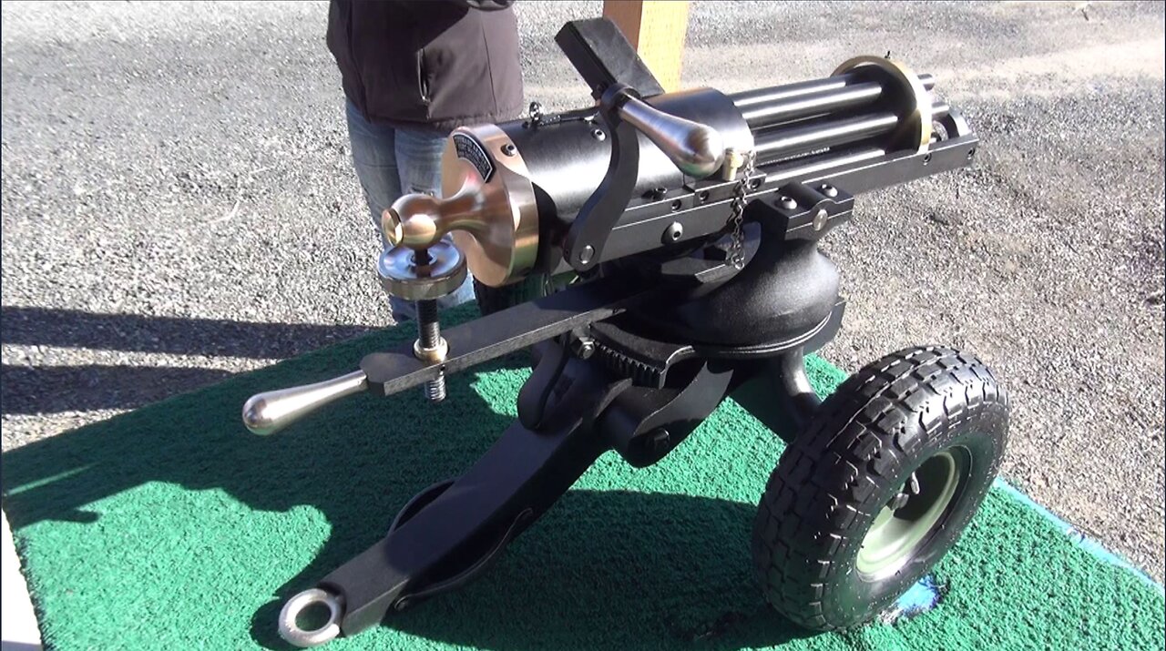 Tippmann Armory 9mm Gatling Gun Review (HD)