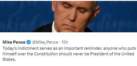 As another indictment of Trump lands, traitor Mike Pence shows to all the world what he is made of