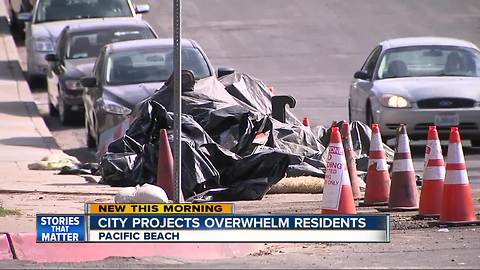 Pipe projects in Pacific Beach Irk Residents