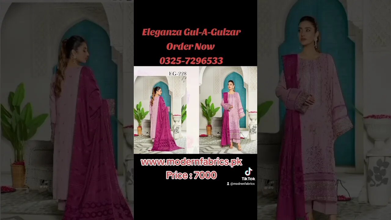 ELEGANZA GUL-A-GULZAR EMBROIDERED LAWN KARANDI WITH VELVET JACQUARD SHAWAL