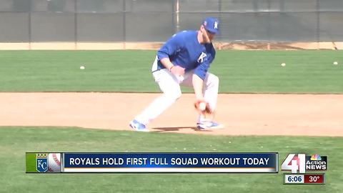 Royals held first full squad workout Monday