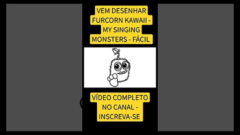 COMO DESENHAR FURCORN KAWAII - MY SINGING MONSTERS - FÁCIL #desenho #shorts #desenhofacil