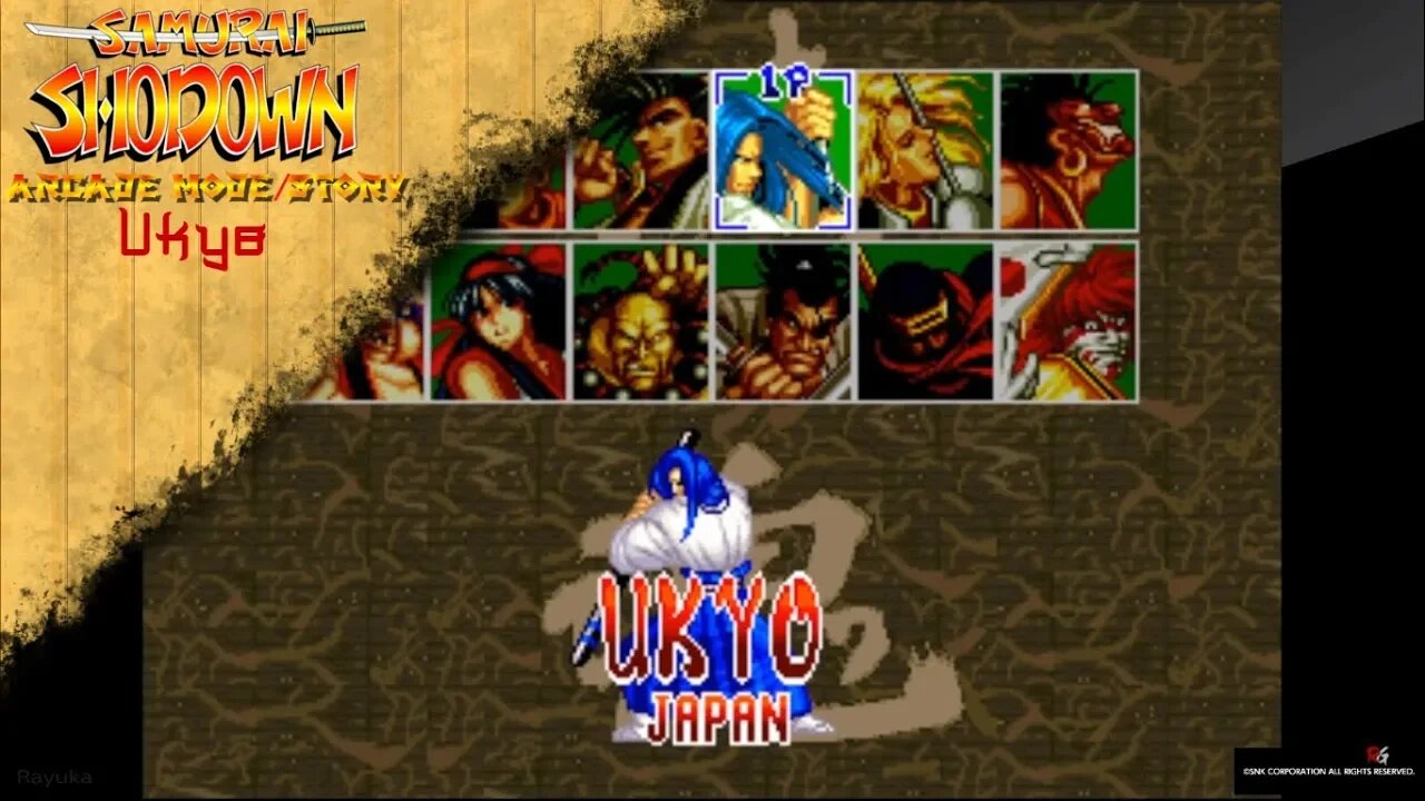 Samurai Shodown - Arcade Mode/Story - Ukyo