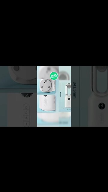 Bluetooth Audio Fan LED Light #shorts #gadgets #homedecor