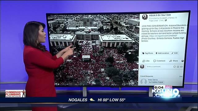 Social media reacts to historic Arizona Teacher walkout