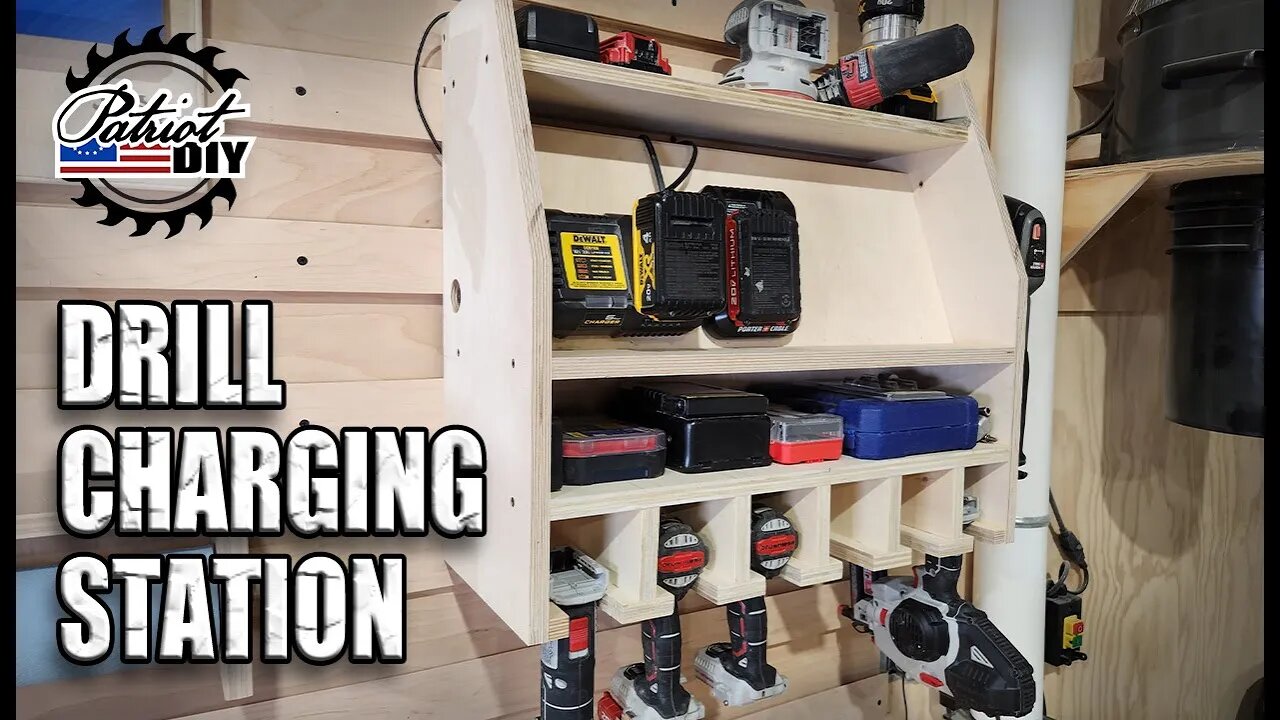DIY Drill Charging Station / Cordless Tool Holder