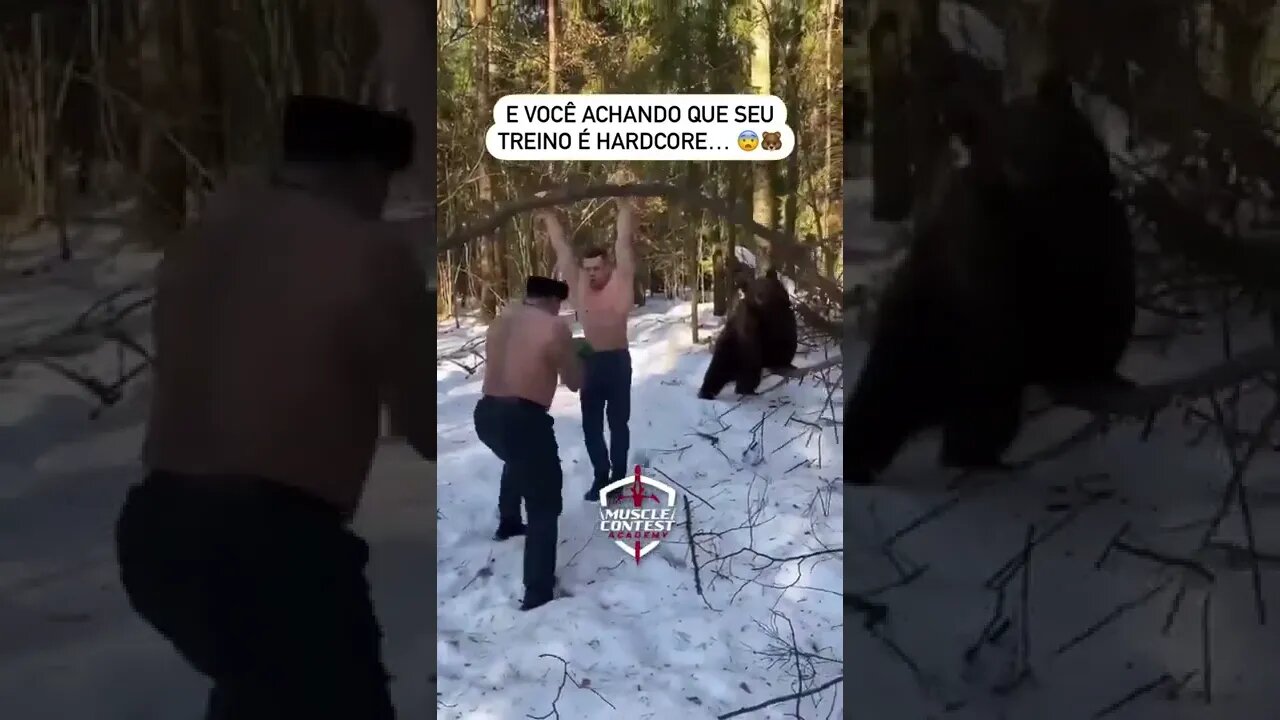 🐻 Isso que é treinar no MODO URSO? #shorts