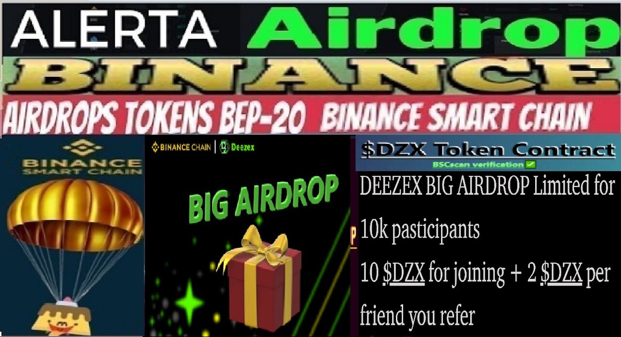 [ Airdrop Deezex Big ] Ganhe 10 tokens DZX ($10) | 2 DZX ($2) Referido l 1ª Semana | Home Office