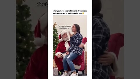 Santa studied therapy in Summer 😭😂#shorts #funny #emotional #girl