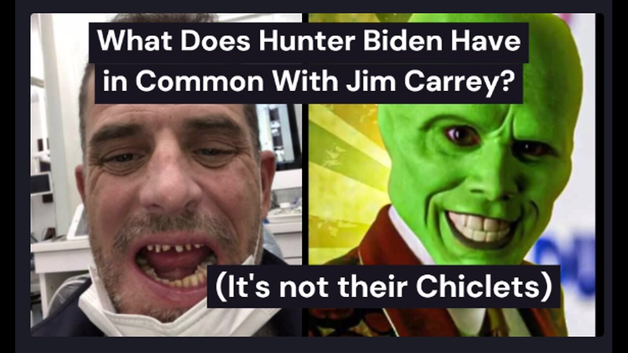 What Does Hunter Biden Have in Common With Jim Carrey? (It's definitely not his teeth)