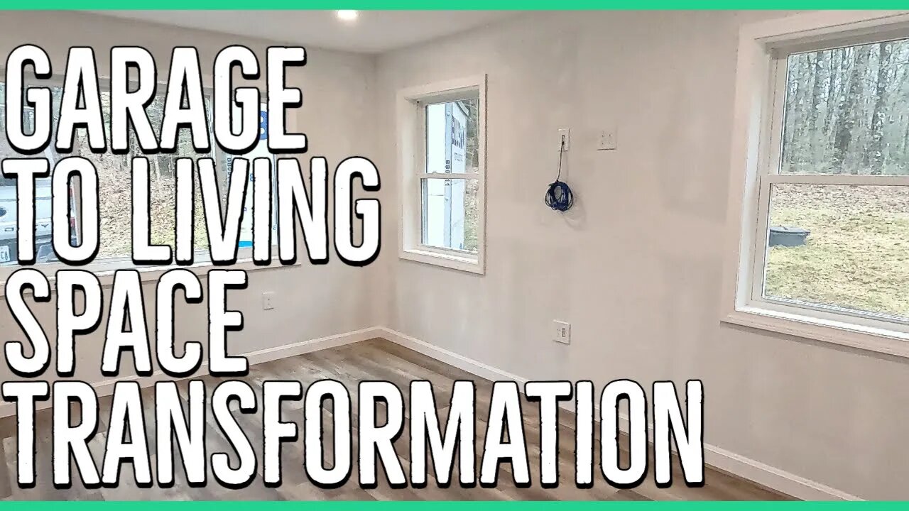 Converting a Garage into Living Room ||Complete Build||