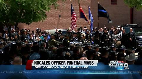 The Nogales community came together for Officer Cordova's funeral