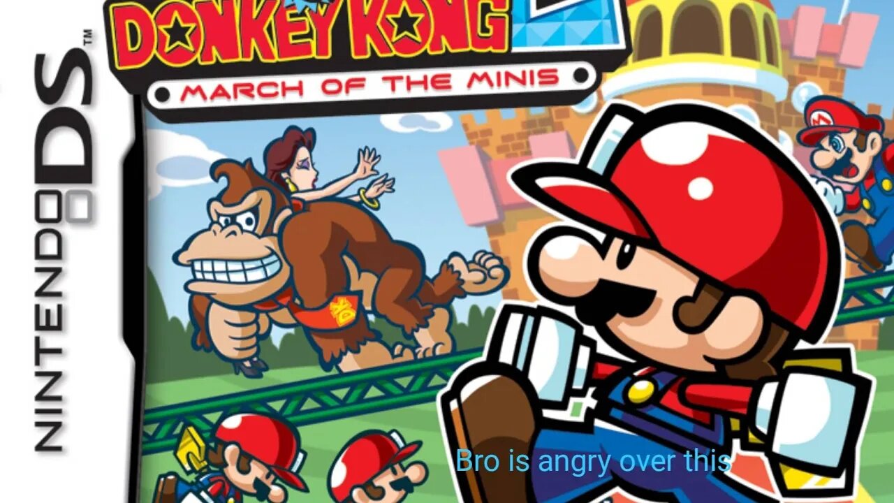 bro is angry over mario vs donkey kong