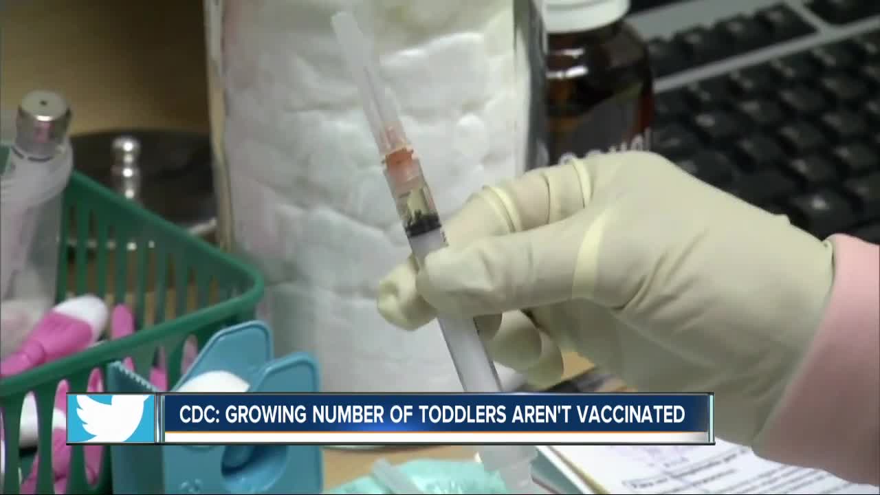 CDC finds growing number of toddlers are unvaccinated