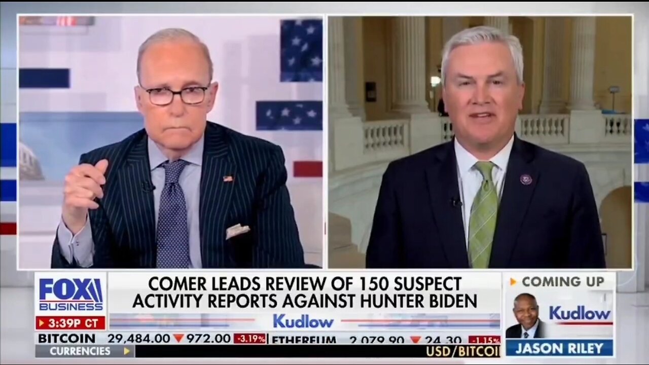 Rep James Comer Drops A Huge Bombshell About Biden Crime Family