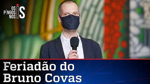 Bruno Covas diz que 'feriadão' vai ajudar a combater o vírus