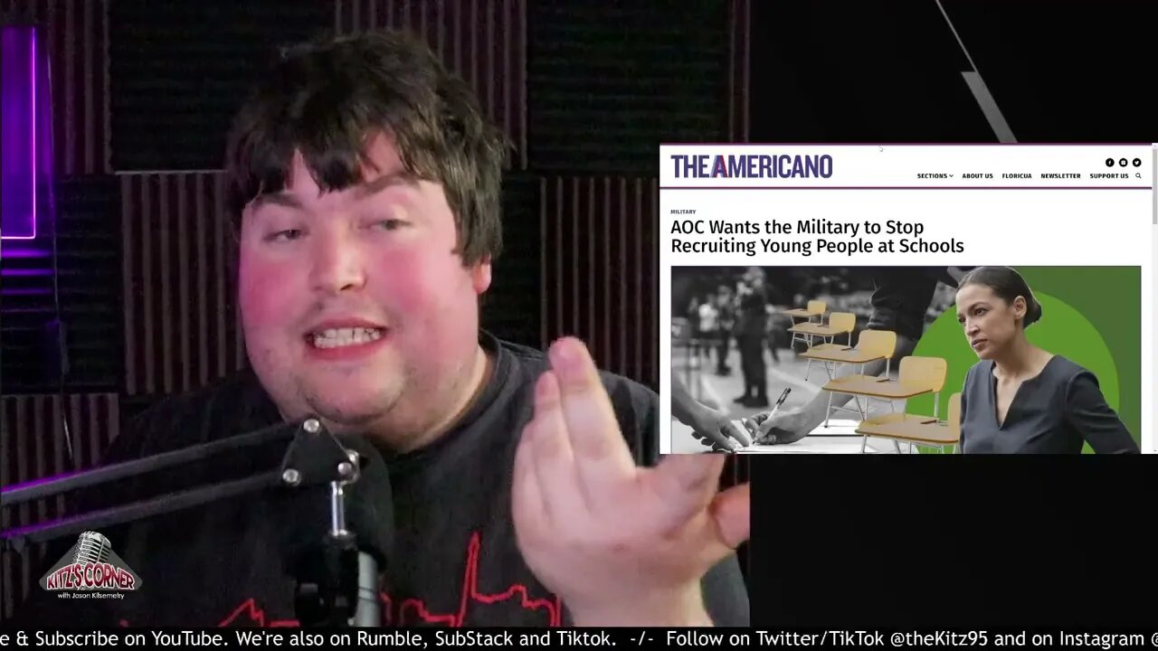 Iraq War Lies disappeared as AOC promoting Youth Recruiting