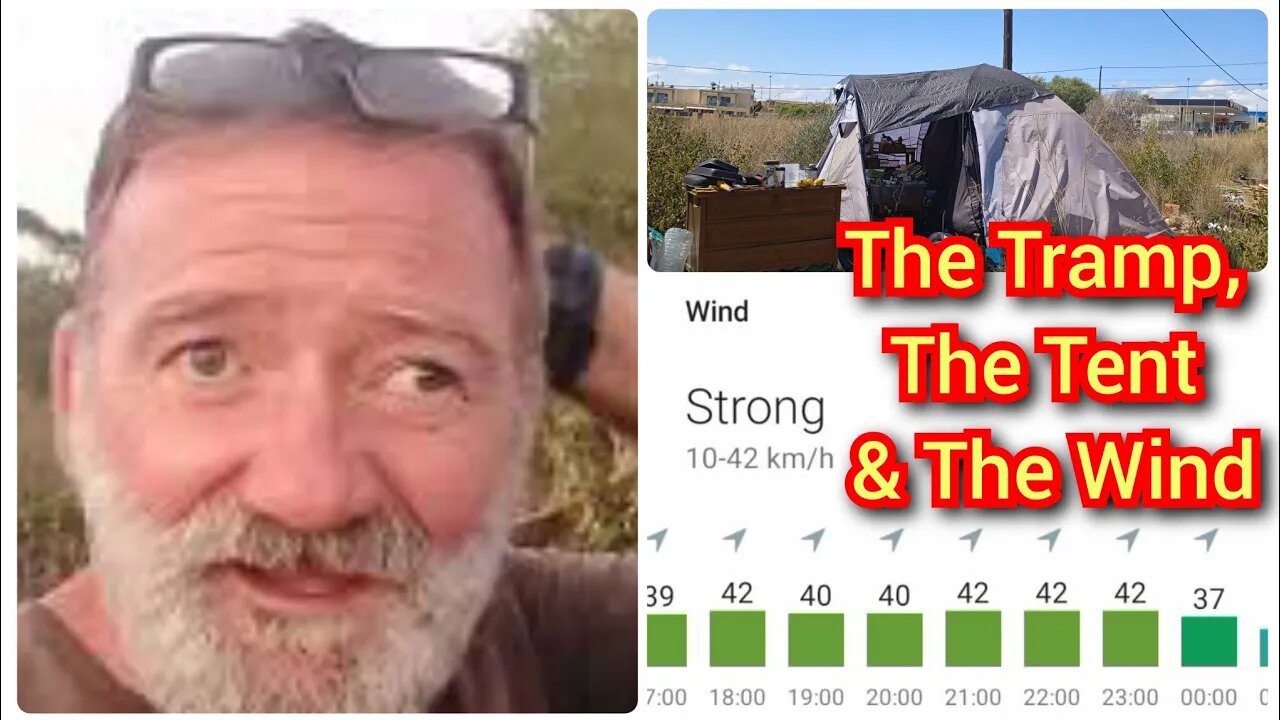 Torrevieja Tent Versus Oncoming Storm. #TrampLife #TentLife