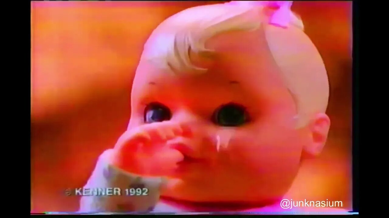 "Newborn Baby Alive Cries When She Needs You" 90's Babydoll Toy Commercial (1993)