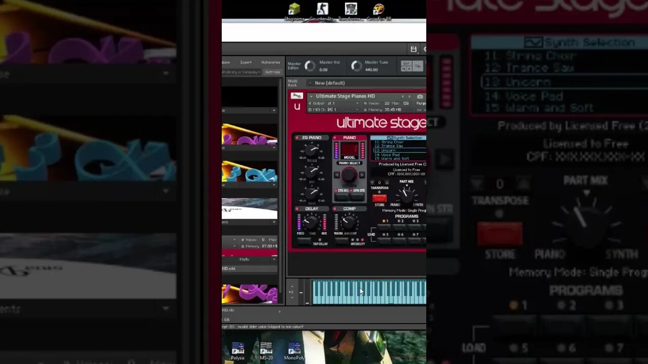 Ultimate stage piano - COMPLETA CONFIGURAÇÃO 😎🥰👍👉 #studiodynna #kontakt