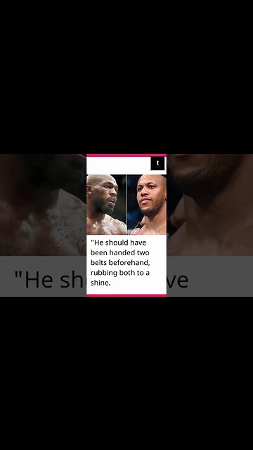 Reaction of Conor McGregor following Jon Jones' victory