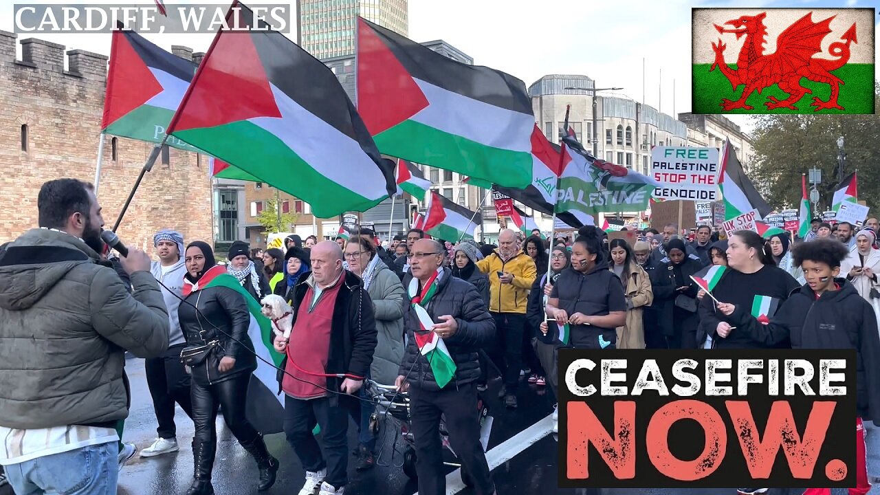 Cease-Fire and an end to the Israeli siege on Gaza, Cardiff, Wales