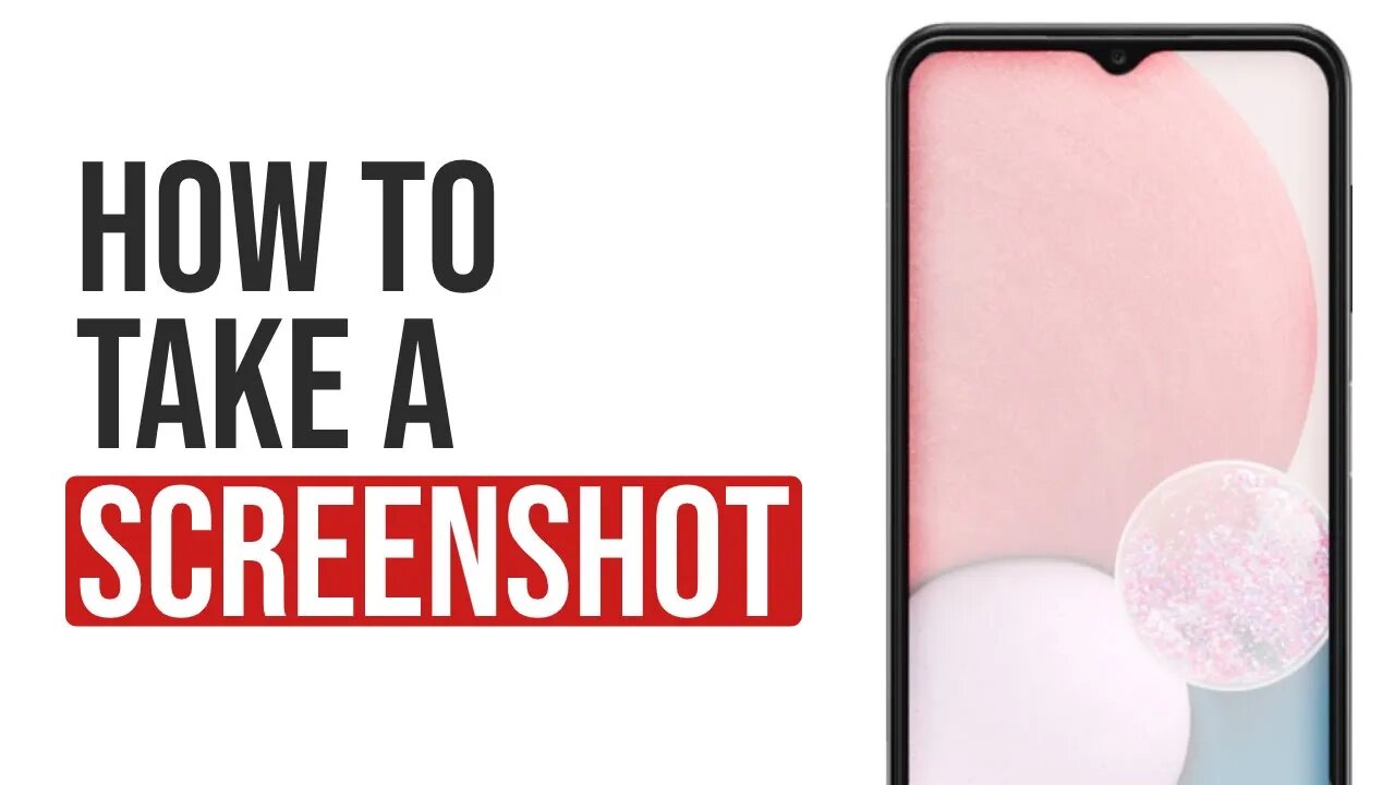 Samsung Galaxy A13 - How To Take A Screenshot