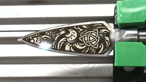 Realtime Viking Spear Laser Engraving