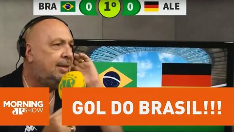 A narração de arrepiar de Nilson César do gol do Brasil