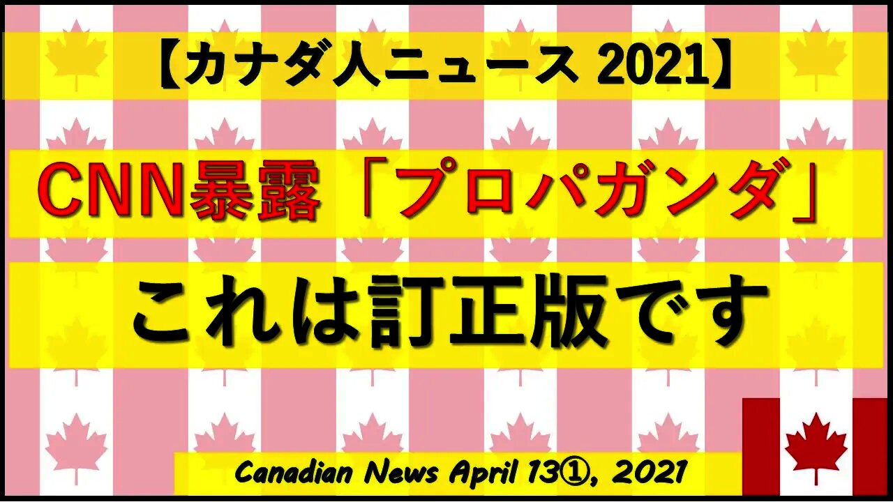 【訂正版】CNN暴露「プロパガンダ報道をしている」