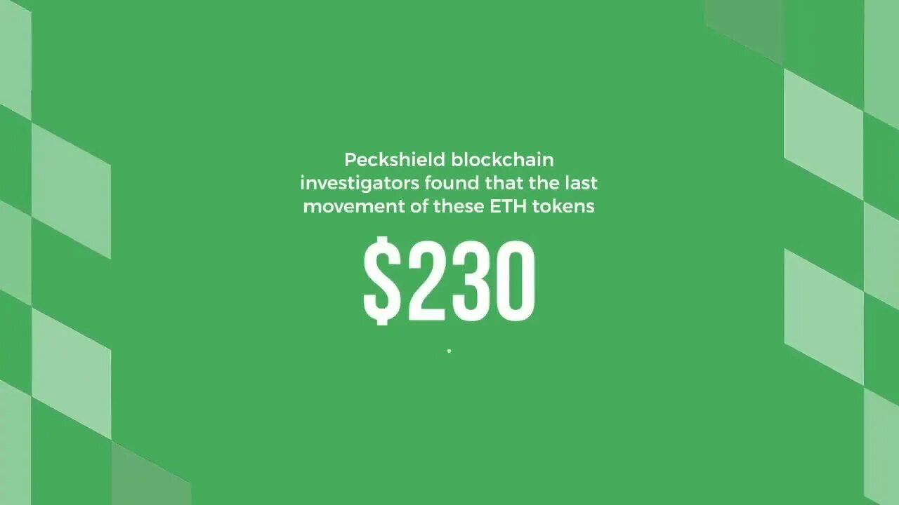 Ethereum: Addresses that have been dormant for years unexpectedly transfer 22,982 ETH