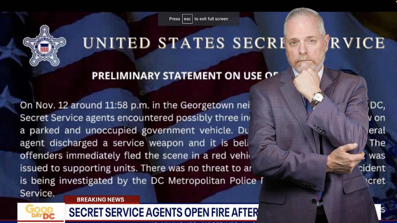 Secret Service Shoots for No Good Reason--And MISSES!