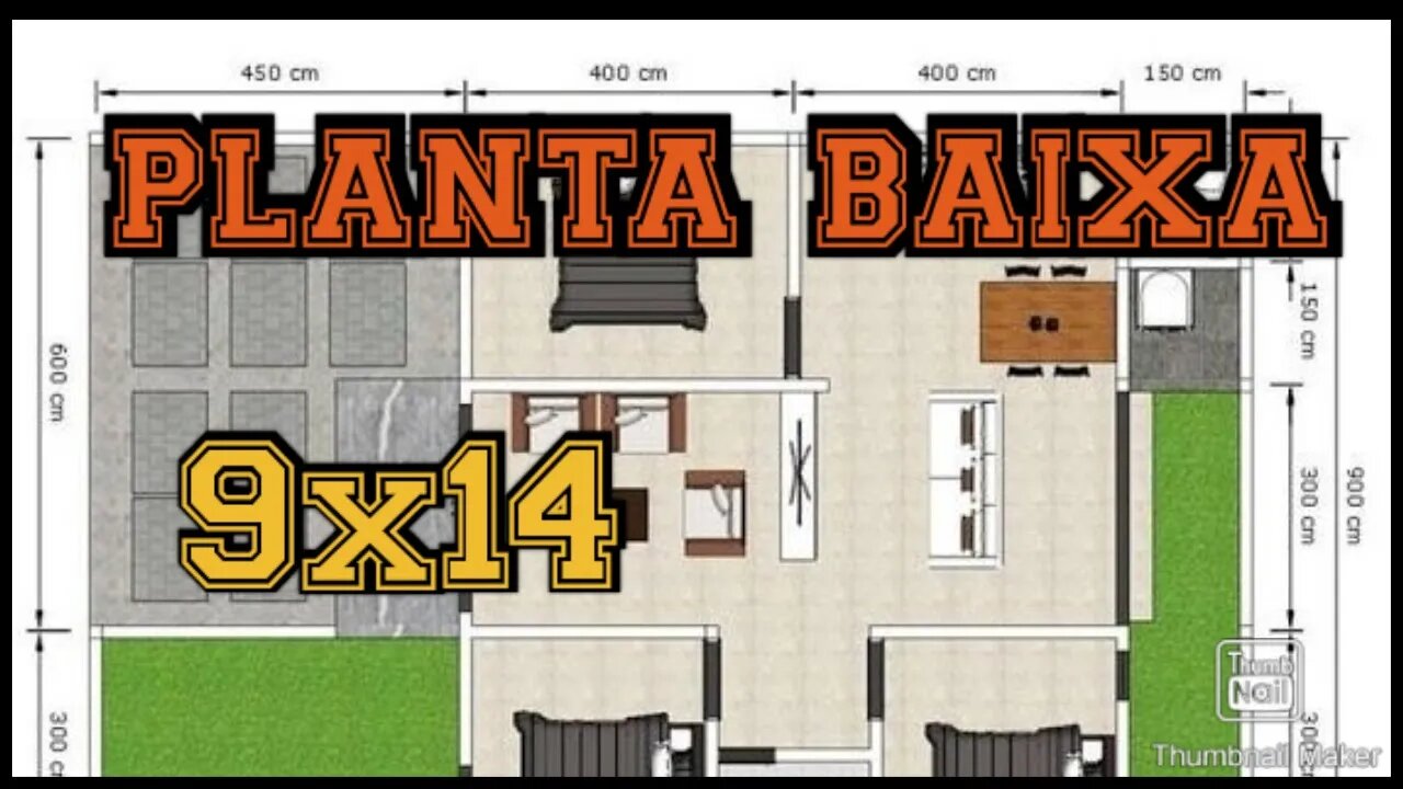 planta baixa 9x14