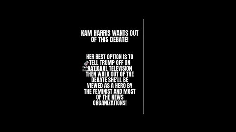 Kamala harris wants out of debate