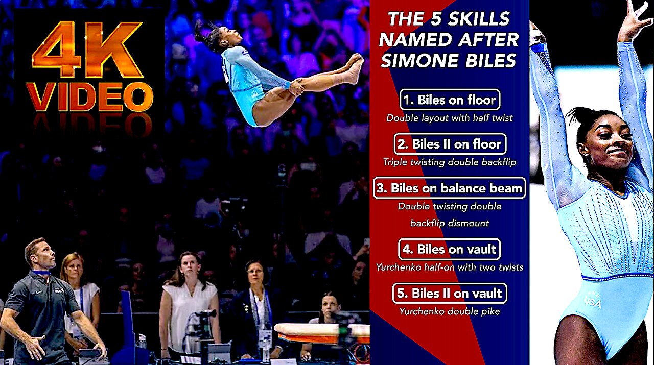 The Five Insane Skills Named After Queen Biles (NBC.USG.HV.4K)