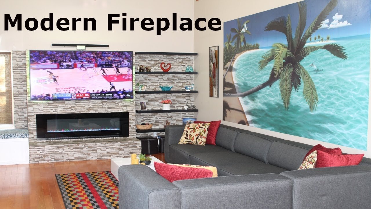 Transforming To Modern Fireplace