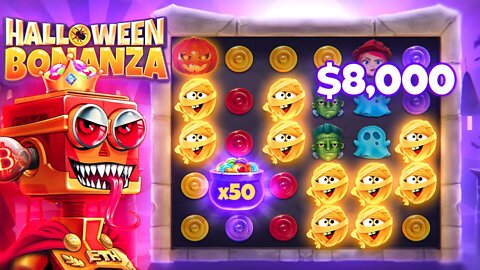 MASSIVE WIN ON HALLOWEEN THEMED SWEET BONANZA!