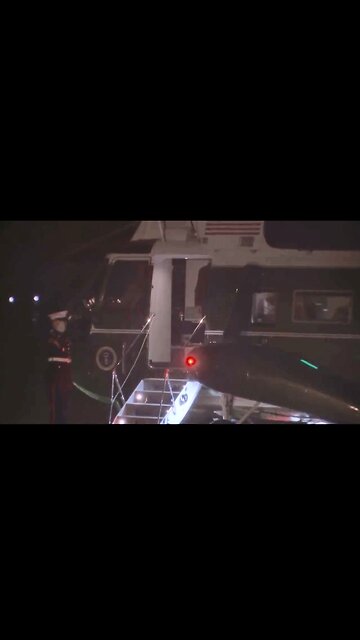 Joe Biden Hits Head Coming Off Marine One