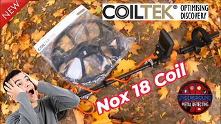 Check out the MASSIVE 18" Coiltek Nox 18 coil for the Minelab Equinox and Xterra metal detectors