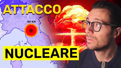 Gli effetti di una bomba atomica su una città italiana