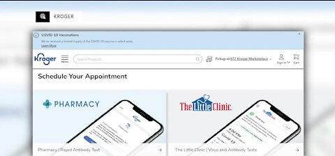 Kroger adds online scheduling tool for vaccine appointments