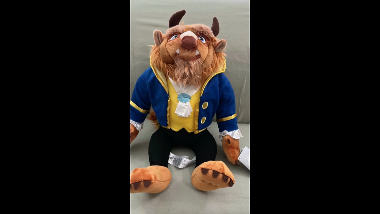 Disney Parks Beast from Beauty and the Beast Large Plush Doll #shorts