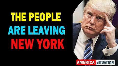X22 Dave Report! Just Like California, The People Are Leaving New York