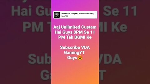 Unlimited Custam #short #shorts #vdagyt #battlegroundsmobileindia #vdag #room#custamroom
