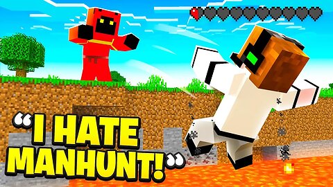 Minecraft Manhunt but I trolled with NOTHING